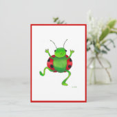 Invitation "coccinelle" (Debout devant)