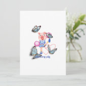 Invitation Cochon dansant (Debout devant)