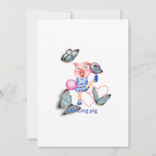 Invitation Cochon dansant