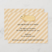 Invitation Cochon de Guinée. (Devant / Derrière)