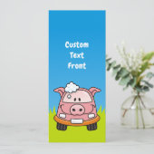Invitation Cochon de lavage de voiture (Debout devant)