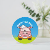 Invitation Cochon de lavage de voiture (Debout devant)