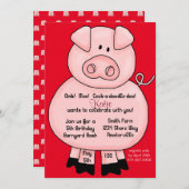 Invitation Cochon de porc - CYOC (Devant / Derrière)