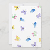 Invitation Cochon mignon | C'est un Baby shower de fille (Dos)