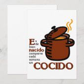 Invitation Cocido (Devant / Derrière)