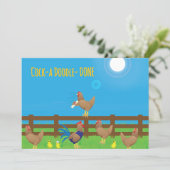 Invitation Cock-a doodle DONE Graduation (Debout devant)