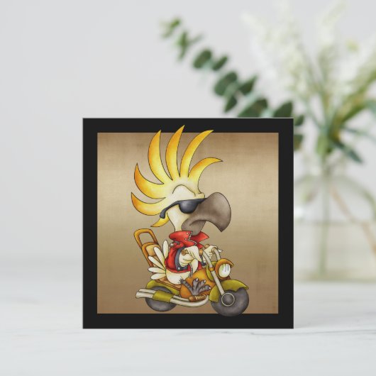 Invitation Cockatoo Biker - SRF (Debout devant)