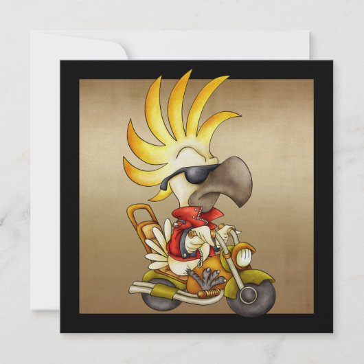 Invitation Cockatoo Biker - SRF (Devant)