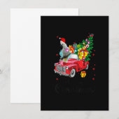 Invitation Cockatoo Bird Rides Camion Rouge Pyjama de Noël (Devant / Derrière)