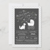 Invitation Cocker Spaniel Chien Baby shower Genre Neutre (Devant)