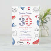 Invitation Cockout familial 30e anniversaire fête, Memorial D (Debout devant)