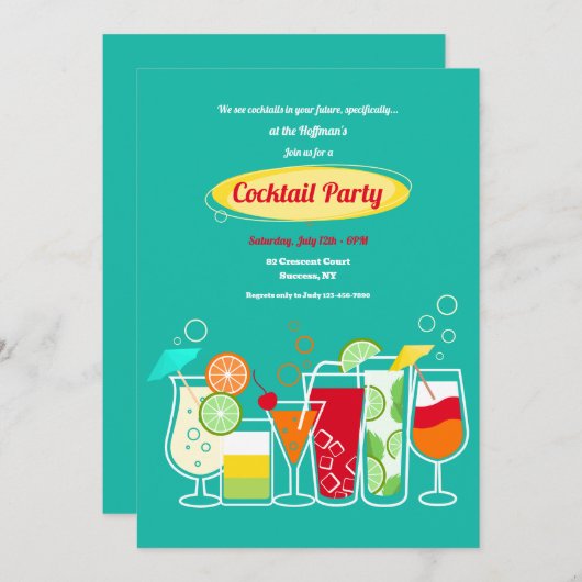 Invitation Cocktail (Devant / Derrière)