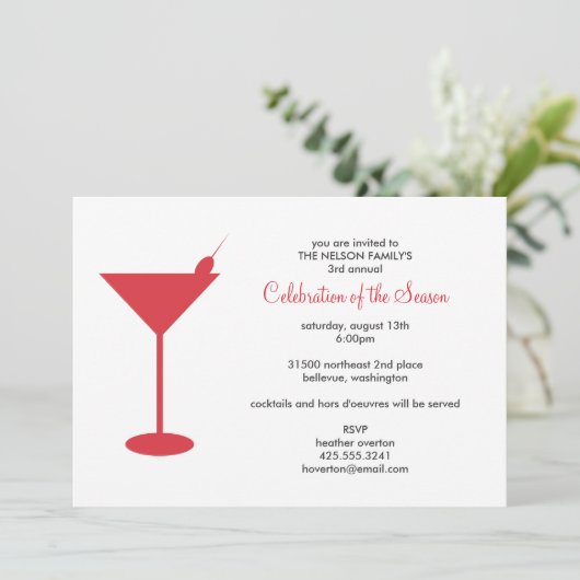 Invitation Cocktail (Debout devant)