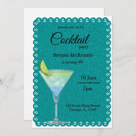 Invitation Cocktail (Devant / Derrière)