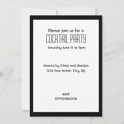 Invitation Cocktail (Dos)
