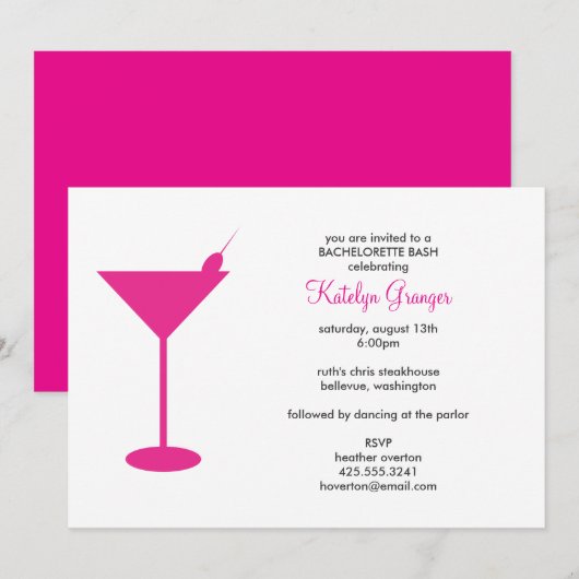 Invitation Cocktail (Devant / Derrière)