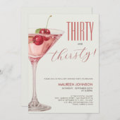 Invitation Cocktail 30ème anniversaire (Devant / Derrière)