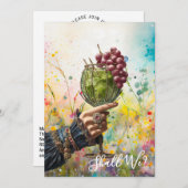 Invitation *~* Cocktail A101 25 PHOTO  Orné  EVEIL DE FUTURE  (Devant / Derrière)