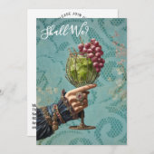 Invitation *~* Cocktail A101 PHOTO  Orné 25  EVEILLETTE (Devant / Derrière)