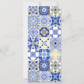 Invitation Cocktail Amore Italien Menu de Fête de Mariage Cél (Dos)