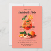 Invitation Cocktail Aperol Spritz Bachelorette Party (Devant)