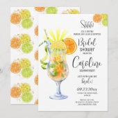 Invitation Cocktail Aperol Spritz Fête des mariées de style i (Devant / Derrière)