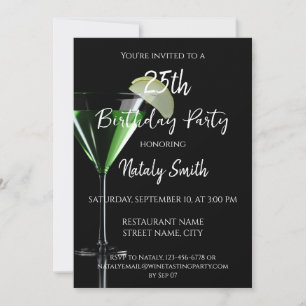 Invitation Cocktail appletini vert