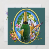 Invitation Cocktail au champagne Paradise Beach - SRF (Devant / Derrière)