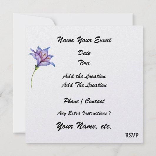 Invitation Cocktail au champagne Paradise Beach - SRF (Dos)