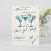 Invitation Cocktail Bachelorette Week-end Itinéraire Party (Debout devant)