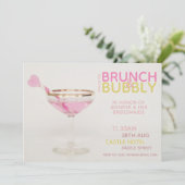 Invitation COCKTAIL BUBBLÉ BRUNCH Soirée de Demoiselles d'Hon (Debout devant)
