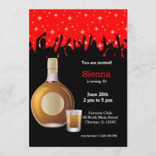 Invitation Cocktail * choisir la couleur de fond