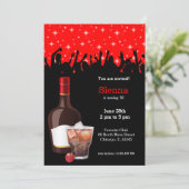 Invitation Cocktail * choisir la couleur de fond (Debout devant)