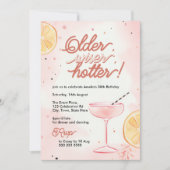 Invitation Cocktail citron rose plus ancien, plus sage et plu (Devant)