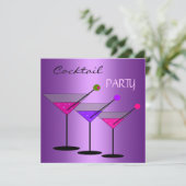 Invitation Cocktail Cocktails Boissons Martini Purple (Debout devant)