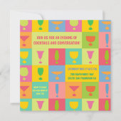 Invitation Cocktail coloré (Devant)