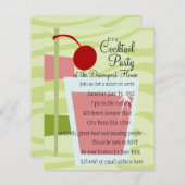 Invitation Cocktail cordial ! (Devant / Derrière)