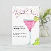 Invitation Cocktail Cosmopolitan Fiesta de Mariage Mexicaine (Debout devant)