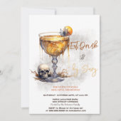 Invitation Cocktail crâne Costumes d'horreur et cocktail Hall (Devant)