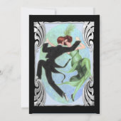 Invitation Cocktail Dancing Couple des années 20 Roaring Part (Dos)