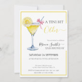 Invitation Cocktail de citron Coquette A tini bit Anniversair (Devant)