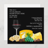 Invitation Cocktail de cocktail de chocolat dîner (Devant / Derrière)