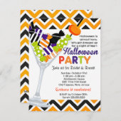Invitation Cocktail de costumes d'Halloween (Devant / Derrière)
