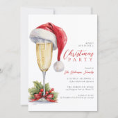 Invitation Cocktail de fête de Noël (Devant)