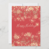 Invitation Cocktail de flocon de neige pétillant Fête de vaca (Dos)