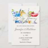 Invitation Cocktail de Fruits Santé Vive les Mariés Réception (Devant)