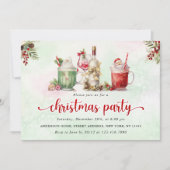 Invitation Cocktail de Noël (Devant)