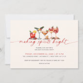 Invitation Cocktail de Noël (Devant)