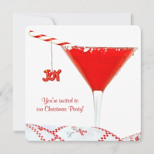 Invitation Cocktail de Noël (Devant)