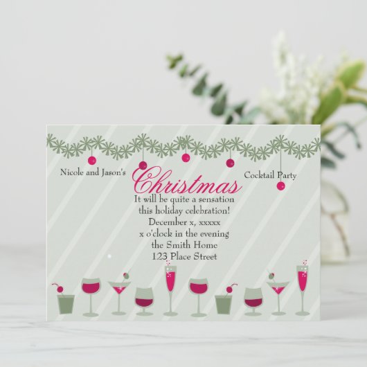 Invitation Cocktail de Noël (Debout devant)